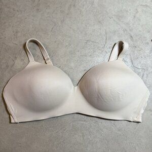 Cacique Women’s Lightly Lined T-Shirt Bra 46D Nude Beige No Wire Plus Size